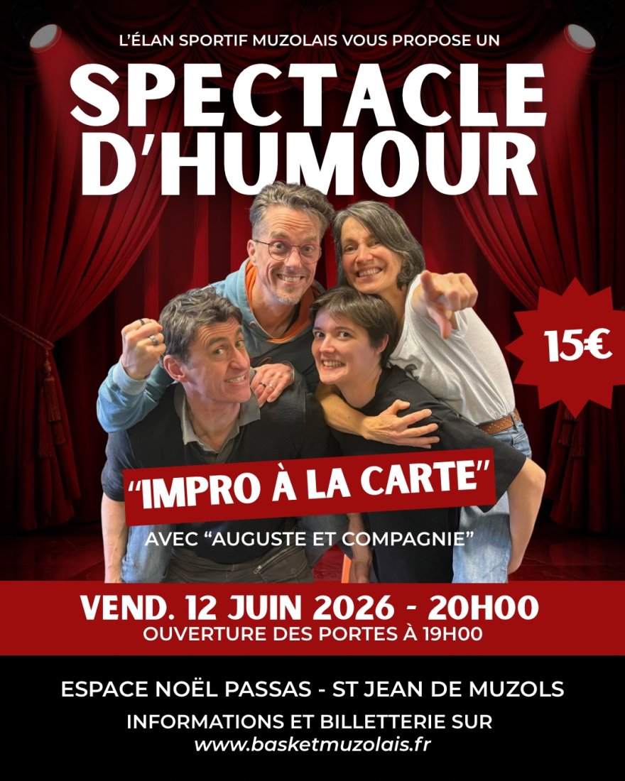 Soirée humoriste « Impro à la carte »