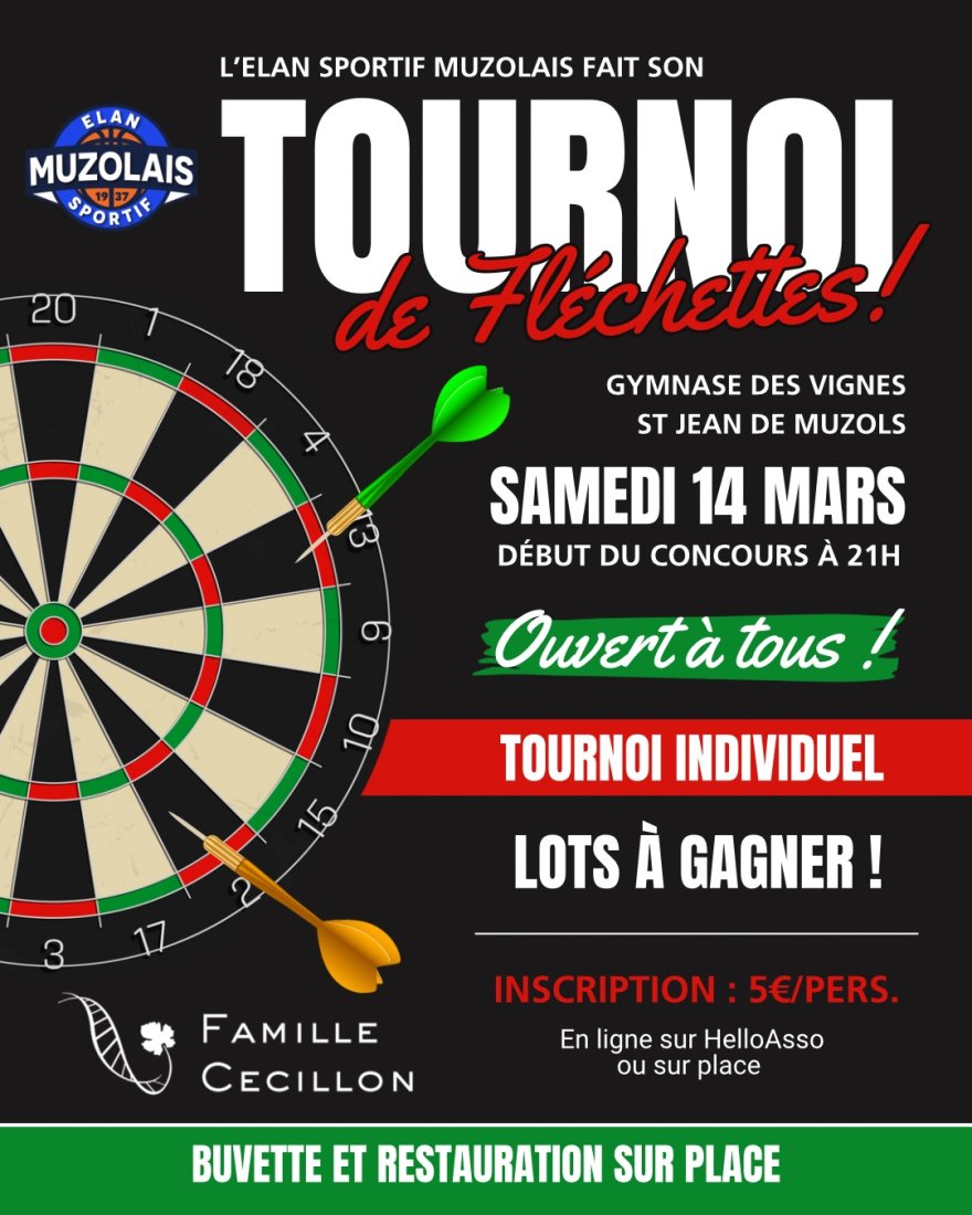 Tournoi de Fléchettes